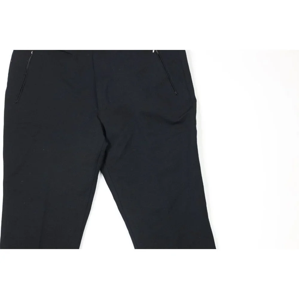 Vintage 40s Mens 34x32 Olympic Stretch Wool Stirrup Skiing Pants Black Italy - Picture 3 of 12